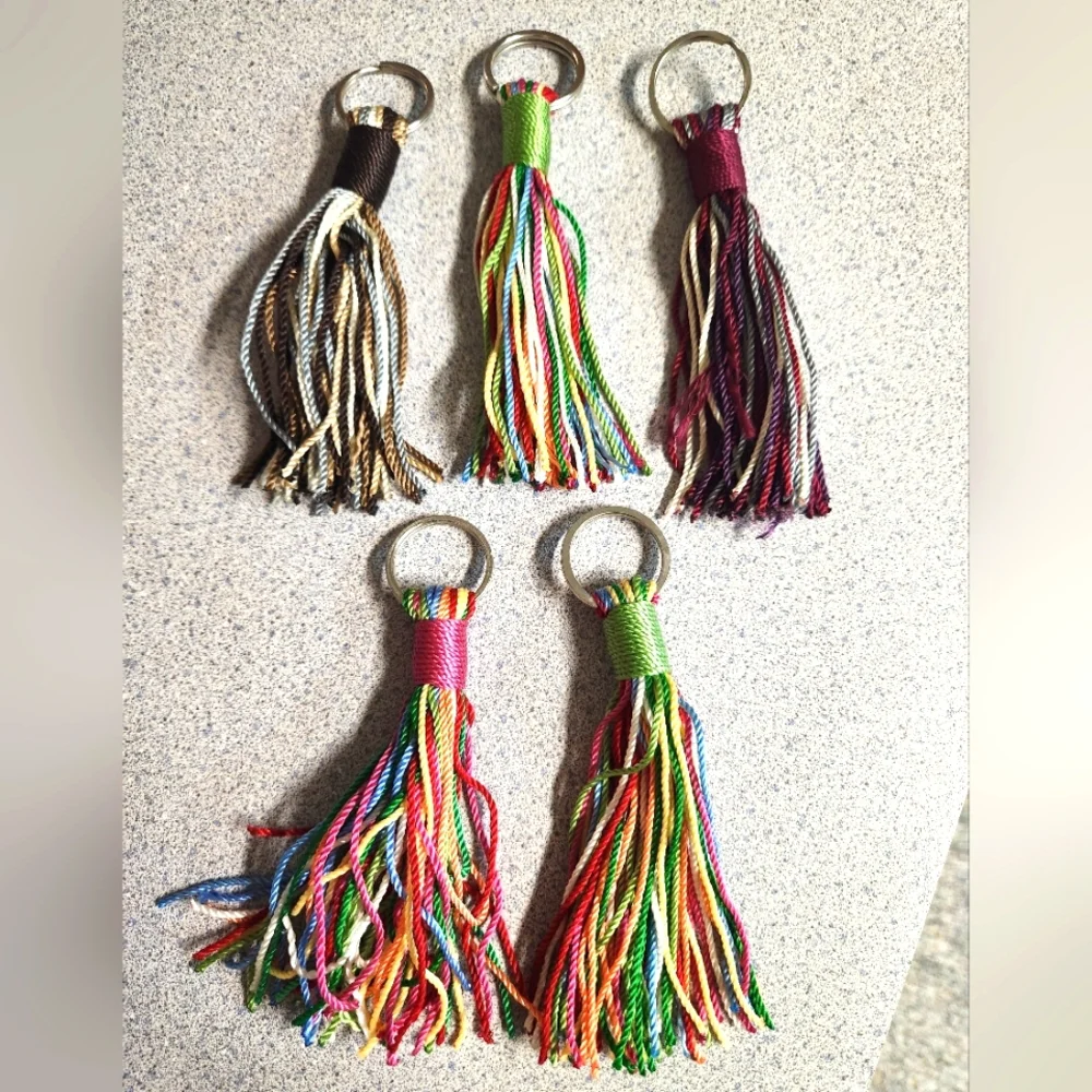 Restoration Hardware Set of 5 Multi-Color Tassels